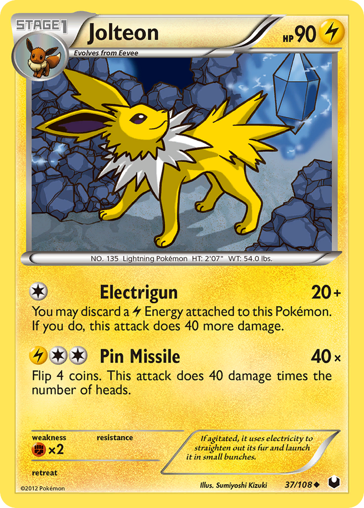 Pokemon | Jolteon (37/108) [Black & White: Dark Explorers] | The Nerd Merchant