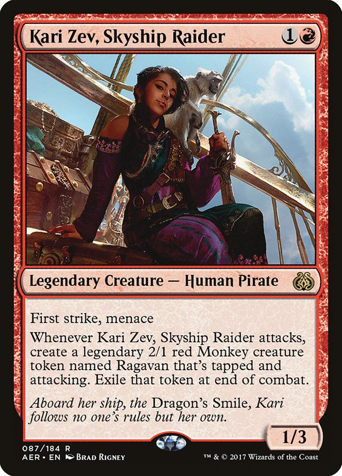 Magic | Kari Zev, Skyship Raider [Aether Revolt] | The Nerd Merchant