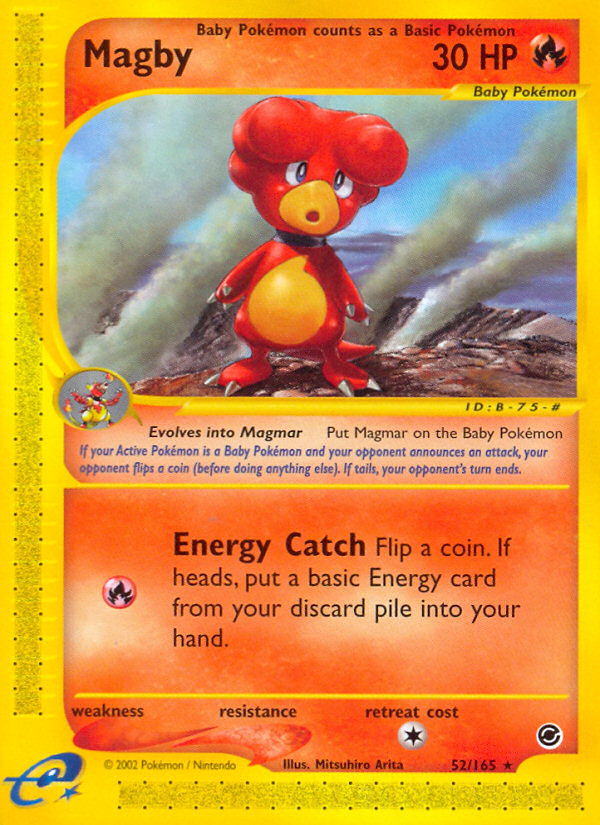 Pokemon | Magby (52/165) [Expedition: Base Set] | The Nerd Merchant
