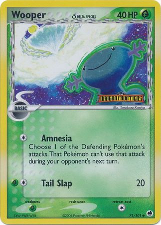 Pokemon | Wooper (71/101) (Delta Species) (Stamped) [EX: Dragon Frontiers] | The Nerd Merchant