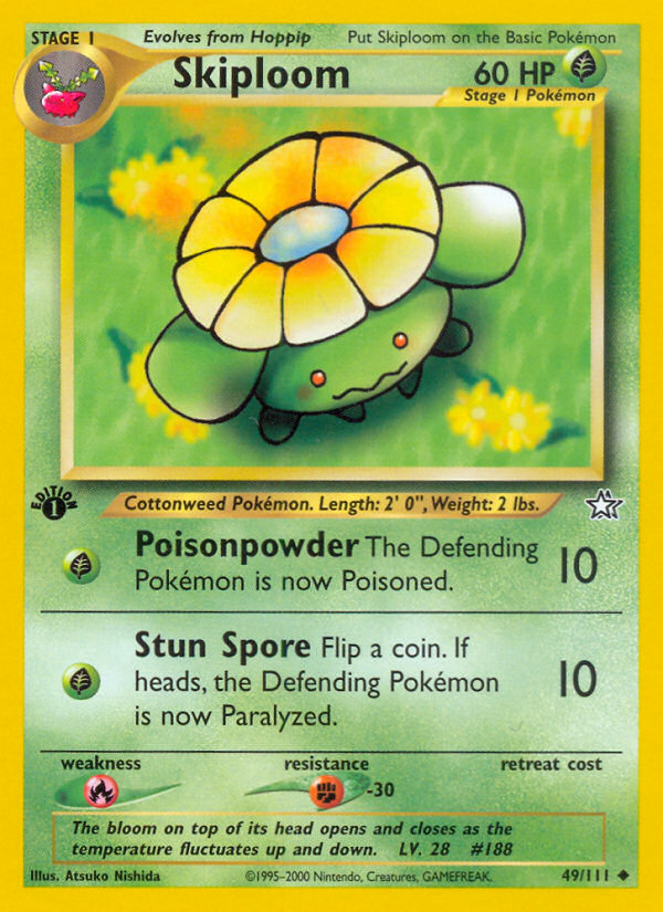 Pokemon | Skiploom (49/111) [Neo Genesis 1st Edition] | The Nerd Merchant