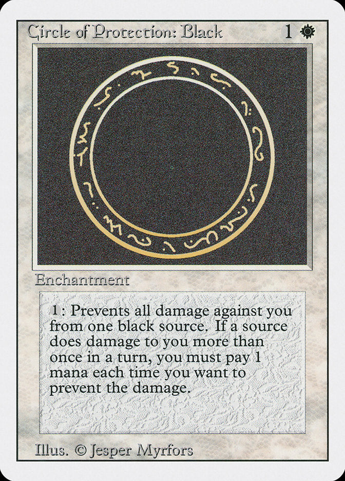 Magic | Circle of Protection: Black [Revised Edition] | The Nerd Merchant