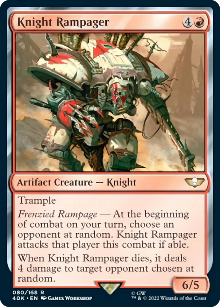 Magic | Knight Rampager (Surge Foil) [Warhammer 40,000] | The Nerd Merchant