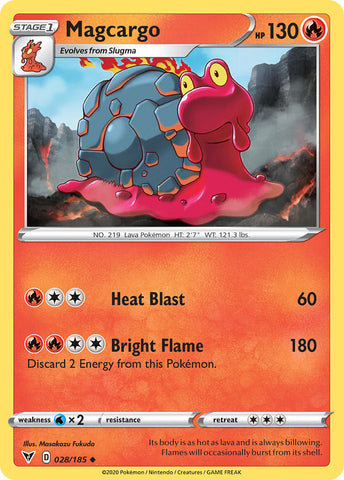 Pokemon | Magcargo (028/185) [Sword & Shield: Vivid Voltage] | The Nerd Merchant