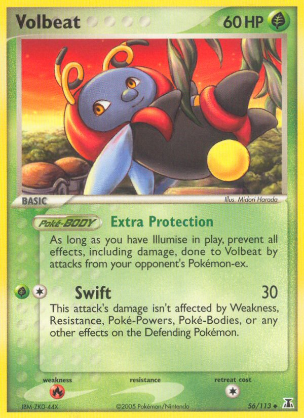 Pokemon | Volbeat (56/113) [EX: Delta Species] | The Nerd Merchant