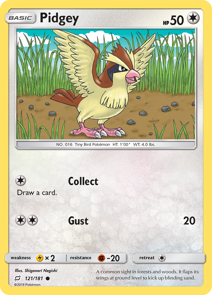 Pokemon | Pidgey (121/181) [Sun & Moon: Team Up] | The Nerd Merchant