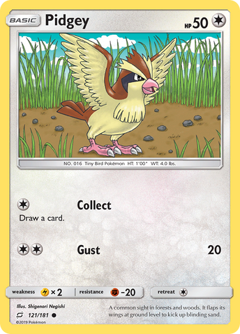Pokemon | Pidgey (121/181) [Sun & Moon: Team Up] | The Nerd Merchant