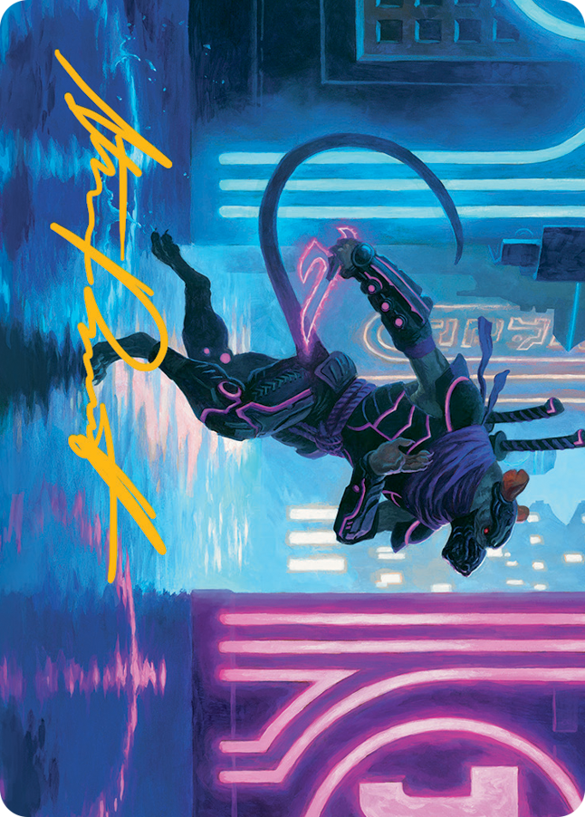 Magic | Nezumi Informant Art Card (Gold-Stamped Signature) [March of the Machine Art Series] | The Nerd Merchant