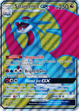 Pokemon | Salamence GX (SM139) (Jumbo Card) [Sun & Moon: Black Star Promos] | The Nerd Merchant