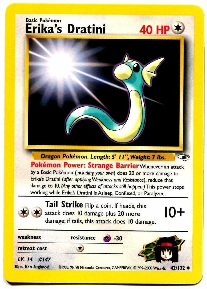 Pokemon | Erika's Dratini (42/132) [Gym Heroes Unlimited] | The Nerd Merchant