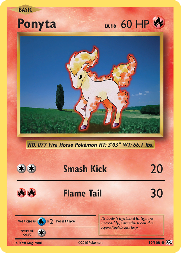 Pokemon | Ponyta (19/108) [XY: Evolutions] | The Nerd Merchant