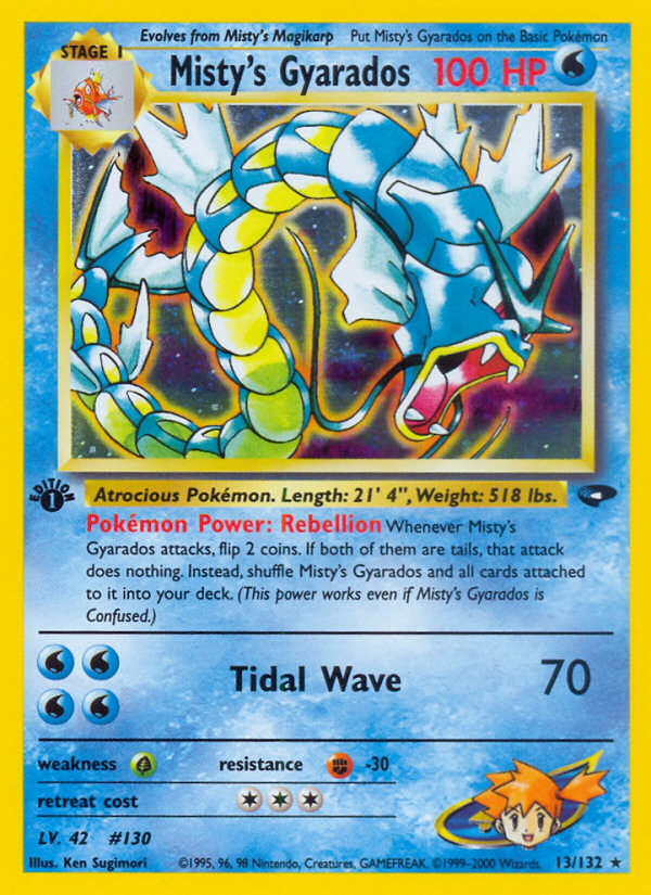 Pokemon | Misty's Gyarados (13/132) [Gym Challenge 1st Edition] | The Nerd Merchant