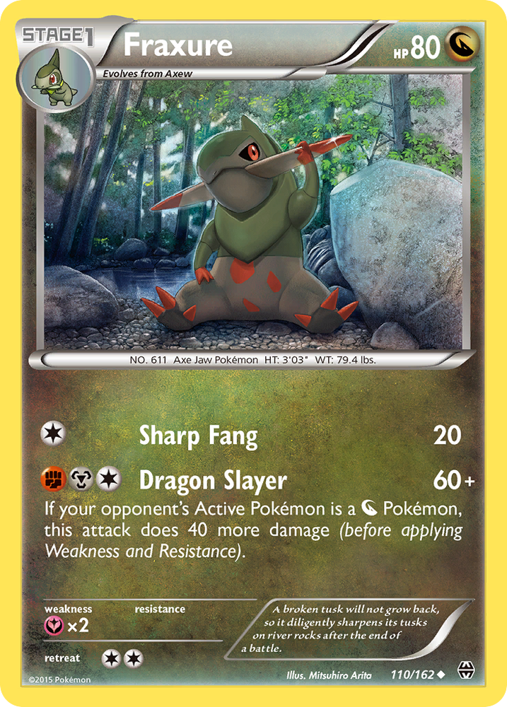 Pokemon | Fraxure (110/162) [XY: BREAKthrough] | The Nerd Merchant
