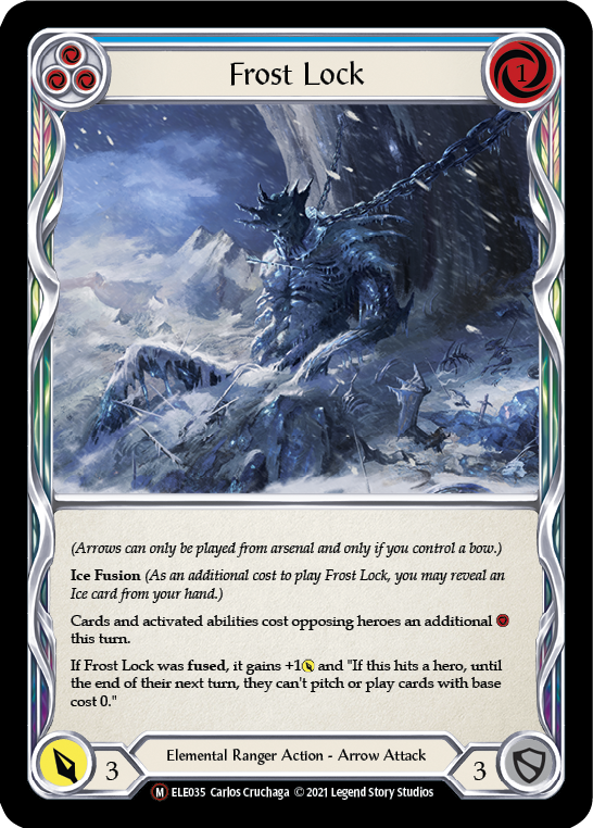 Flesh and Blood TCG | Frost Lock [U-ELE035] (Tales of Aria Unlimited)  Unlimited Rainbow Foil | The Nerd Merchant