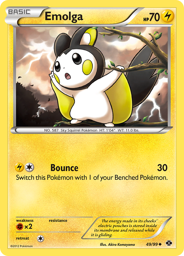 Pokemon | Emolga (49/99) [Black & White: Next Destinies] | The Nerd Merchant