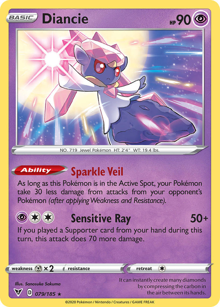 Pokemon | Diancie (079/185) [Sword & Shield: Vivid Voltage] | The Nerd Merchant
