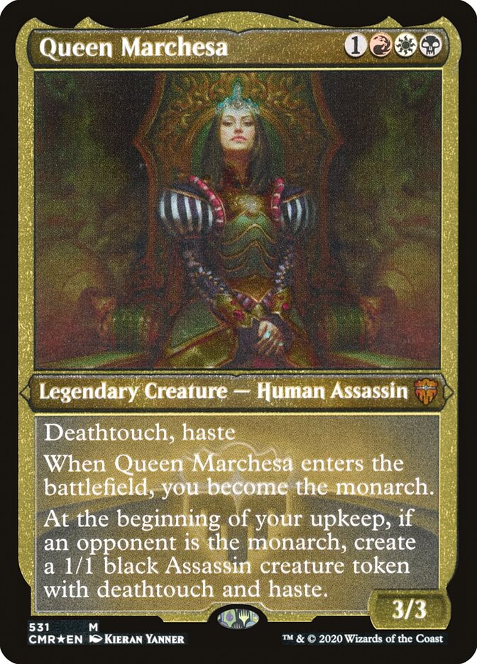 Magic | Queen Marchesa (Etched) [Commander Legends] | The Nerd Merchant