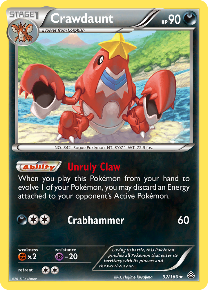 Pokemon | Crawdaunt (92/160) [XY: Primal Clash] | The Nerd Merchant