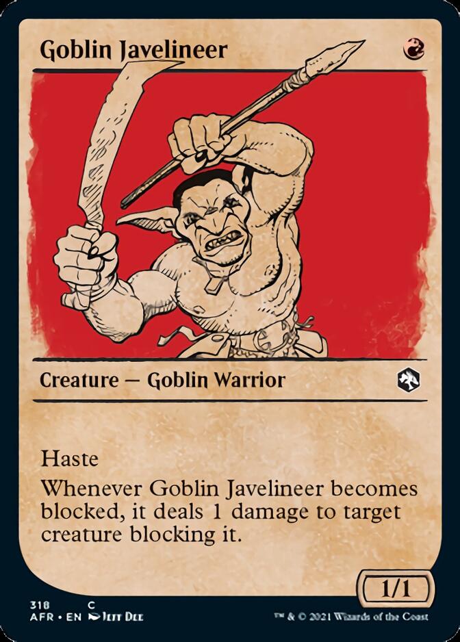 Magic | Goblin Javelineer (Showcase) [Dungeons & Dragons: Adventures in the Forgotten Realms] | The Nerd Merchant