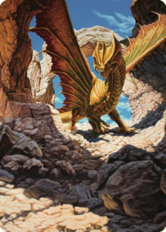 Magic | Ancient Brass Dragon Art Card (02) [Commander Legends: Battle for Baldur's Gate Art Series] | The Nerd Merchant