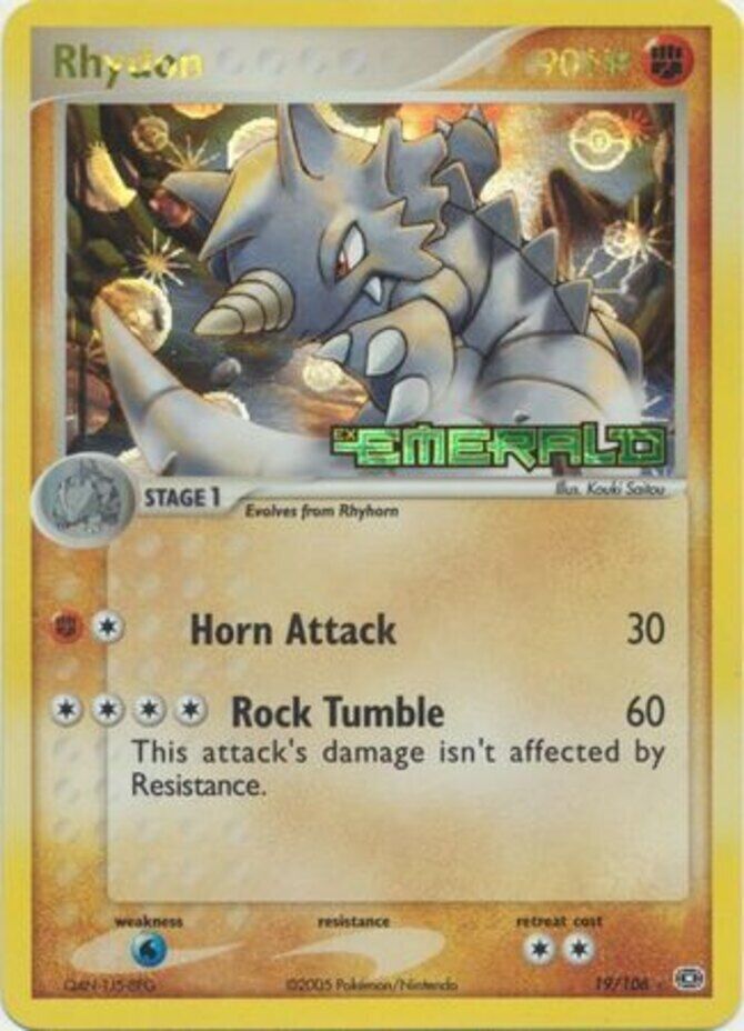 Pokemon | Rhydon (19/106) (Stamped) [EX: Emerald] | The Nerd Merchant