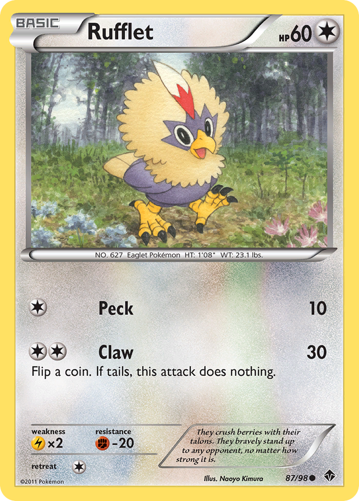 Pokemon | Rufflet (87/98) [Black & White: Emerging Powers] | The Nerd Merchant