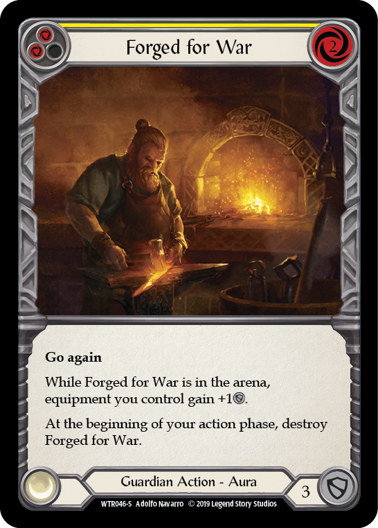 Flesh and Blood TCG | Forged for War [WTR046-S] (Welcome to Rathe)  Alpha Print Normal | The Nerd Merchant