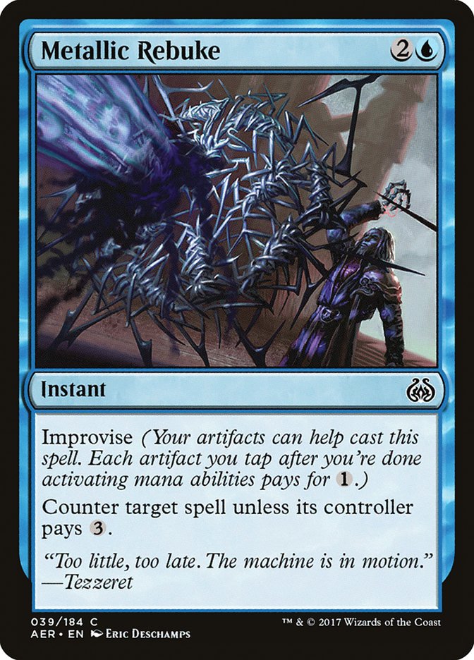 Magic | Metallic Rebuke [Aether Revolt] | The Nerd Merchant