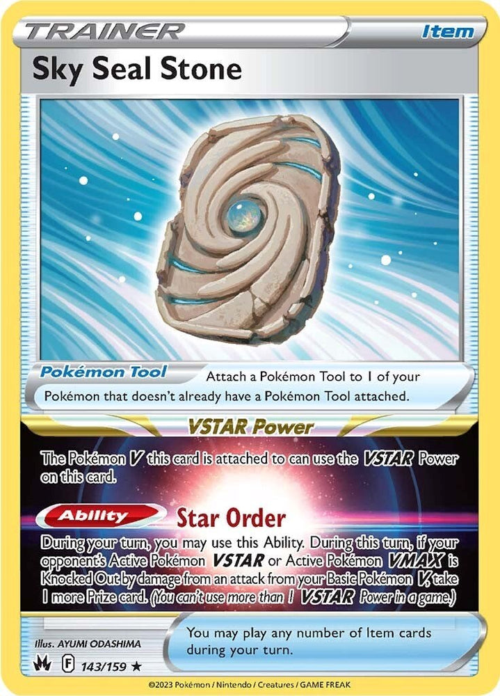 Pokemon | Sky Seal Stone (143/159) [Sword & Shield: Crown Zenith] | The Nerd Merchant