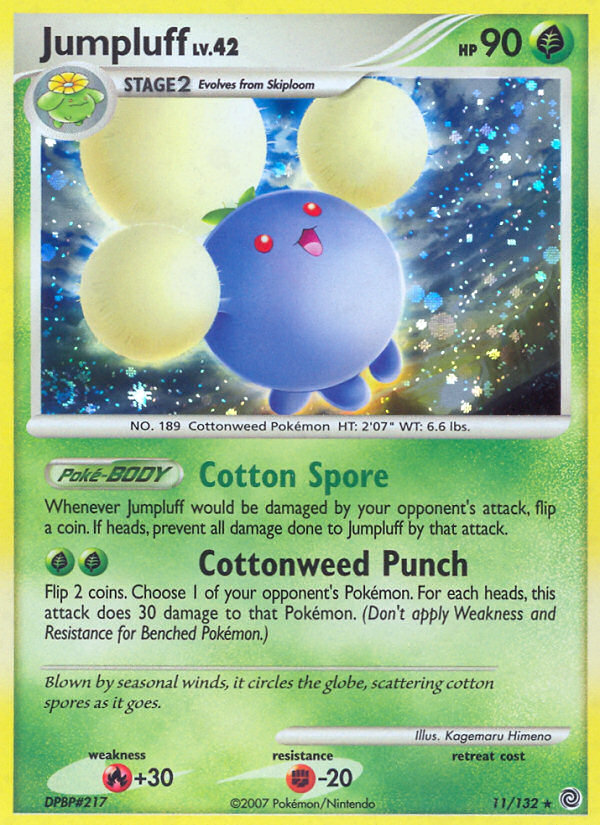 Pokemon | Jumpluff (11/132) [Diamond & Pearl: Secret Wonders] | The Nerd Merchant