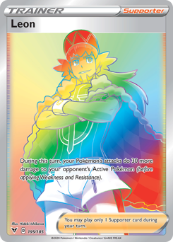 Pokemon | Leon (195/185) [Sword & Shield: Vivid Voltage] | The Nerd Merchant