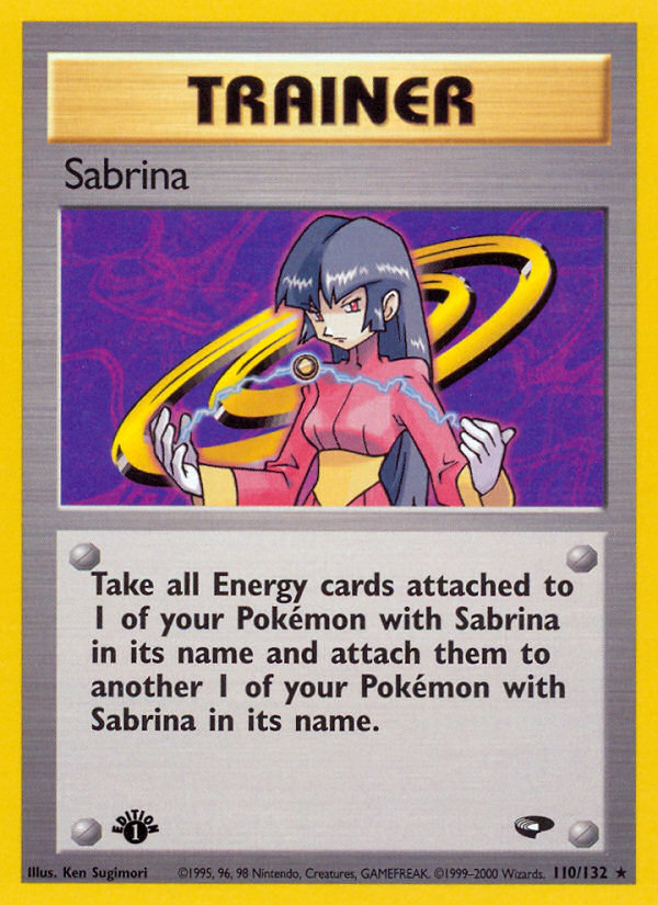 Pokemon | Sabrina (110/132) [Gym Challenge 1st Edition] | The Nerd Merchant