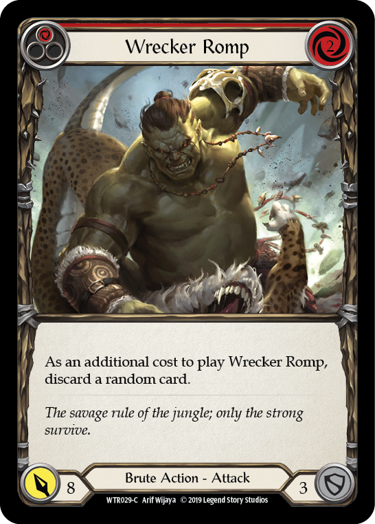 Flesh and Blood TCG | Wrecker Romp (Red) [WTR029-C] (Welcome to Rathe)  Alpha Print Normal | The Nerd Merchant