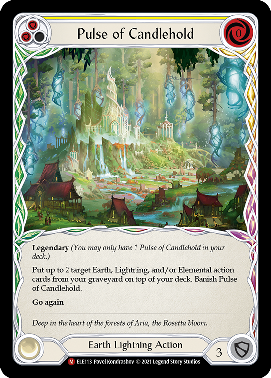 Flesh and Blood TCG | Pulse of Candlehold [ELE113] (Tales of Aria)  1st Edition Cold Foil | The Nerd Merchant