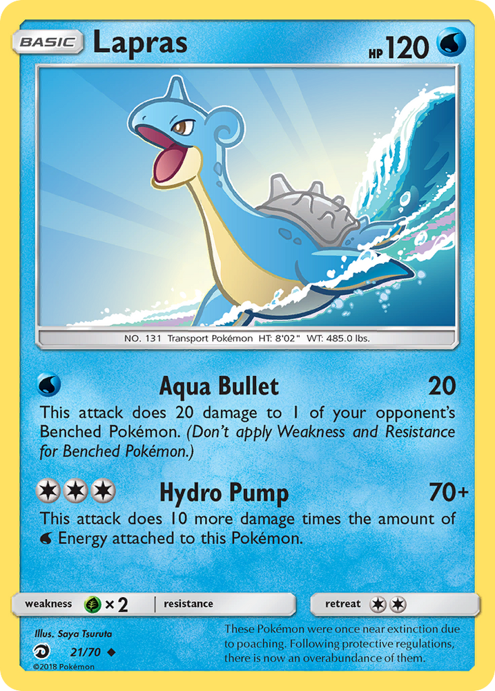 Pokemon | Lapras (21/70) [Sun & Moon: Dragon Majesty] | The Nerd Merchant