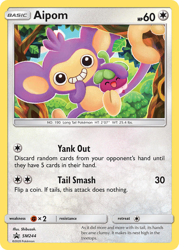 Pokemon | Aipom (SM244) [Sun & Moon: Black Star Promos] | The Nerd Merchant