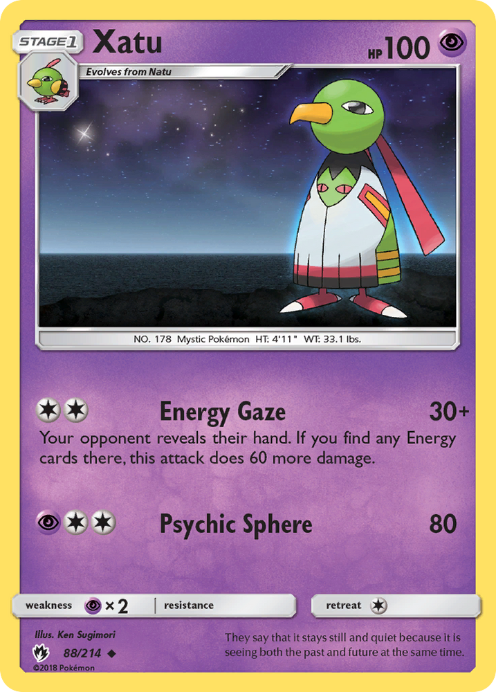 Pokemon | Xatu (88/214) [Sun & Moon: Lost Thunder] | The Nerd Merchant