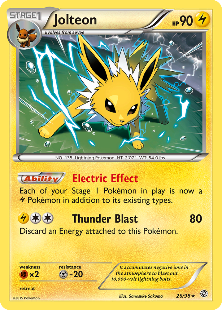 Pokemon | Jolteon (26/98) [XY: Ancient Origins] | The Nerd Merchant