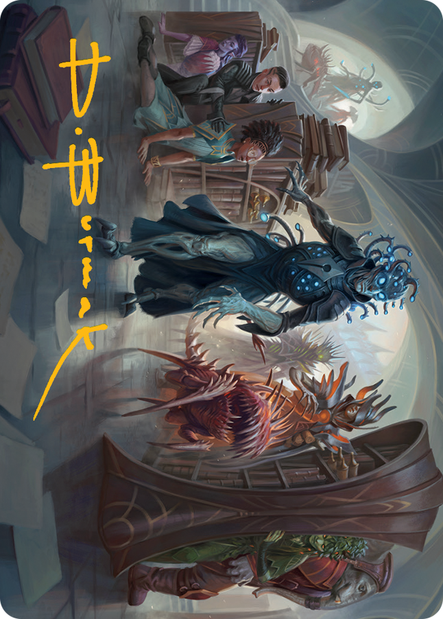 Magic | Invasion of Arcavios Art Card (Gold-Stamped Signature) [March of the Machine Art Series] | The Nerd Merchant