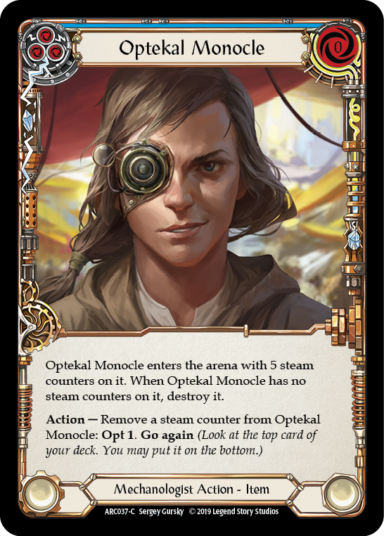 Flesh and Blood TCG | Optekal Monocle [ARC037-C] (Arcane Rising)  1st Edition Normal | The Nerd Merchant