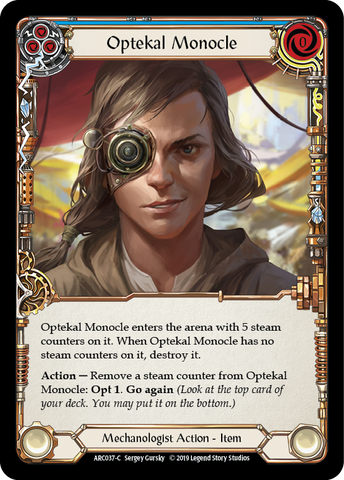 Flesh and Blood TCG | Optekal Monocle [ARC037-C] (Arcane Rising)  1st Edition Normal | The Nerd Merchant