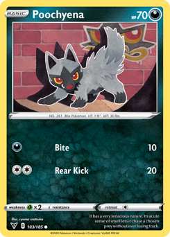 Pokemon | Poochyena (103/185) [Sword & Shield: Vivid Voltage] | The Nerd Merchant
