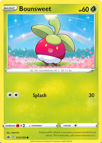 Pokemon | Bounsweet (013/198) [Sword & Shield: Chilling Reign] | The Nerd Merchant