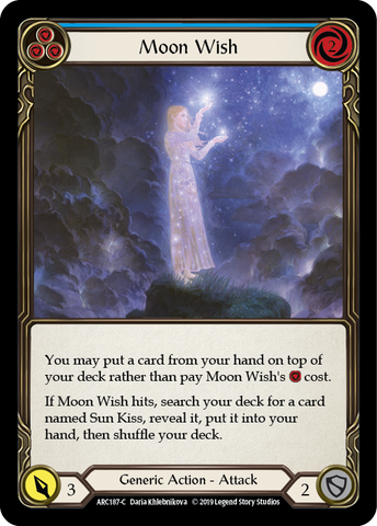 Flesh and Blood TCG | Moon Wish (Blue) [ARC187-C] (Arcane Rising)  1st Edition Normal | The Nerd Merchant