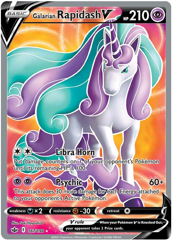 Pokemon | Galarian Rapidash V (167/198) [Sword & Shield: Chilling Reign] | The Nerd Merchant