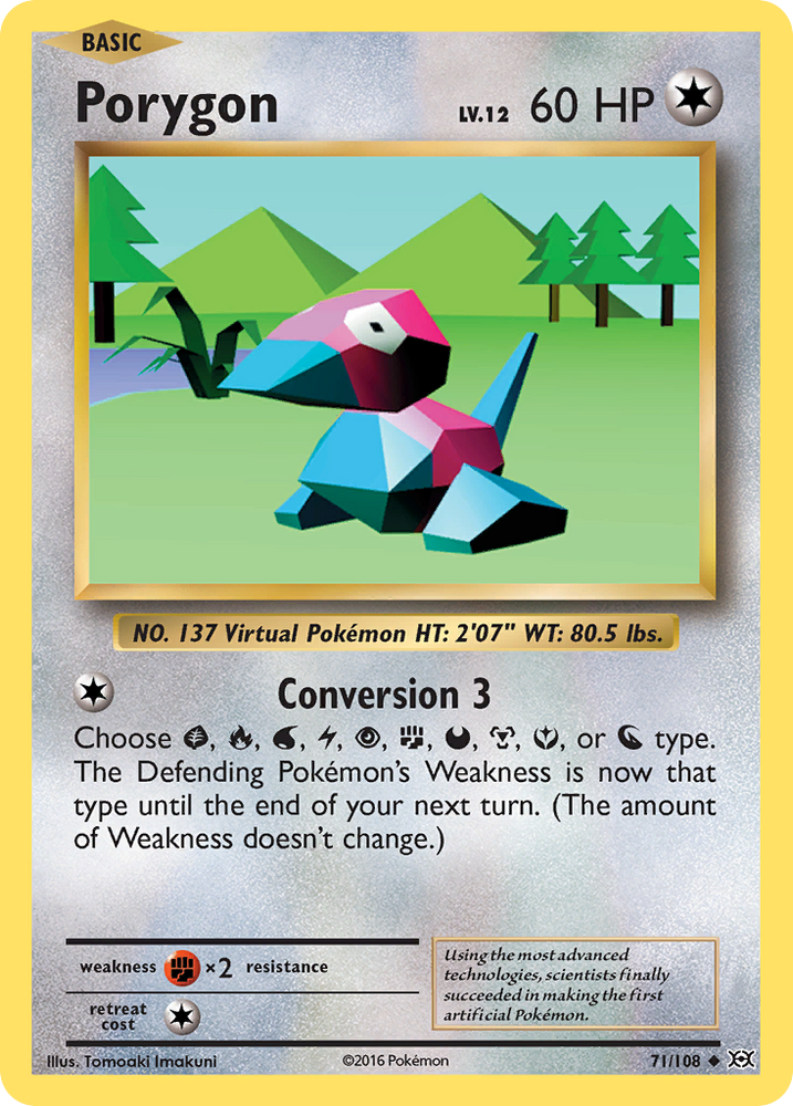 Pokemon | Porygon (71/108) [XY: Evolutions] | The Nerd Merchant