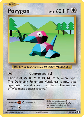 Pokemon | Porygon (71/108) [XY: Evolutions] | The Nerd Merchant