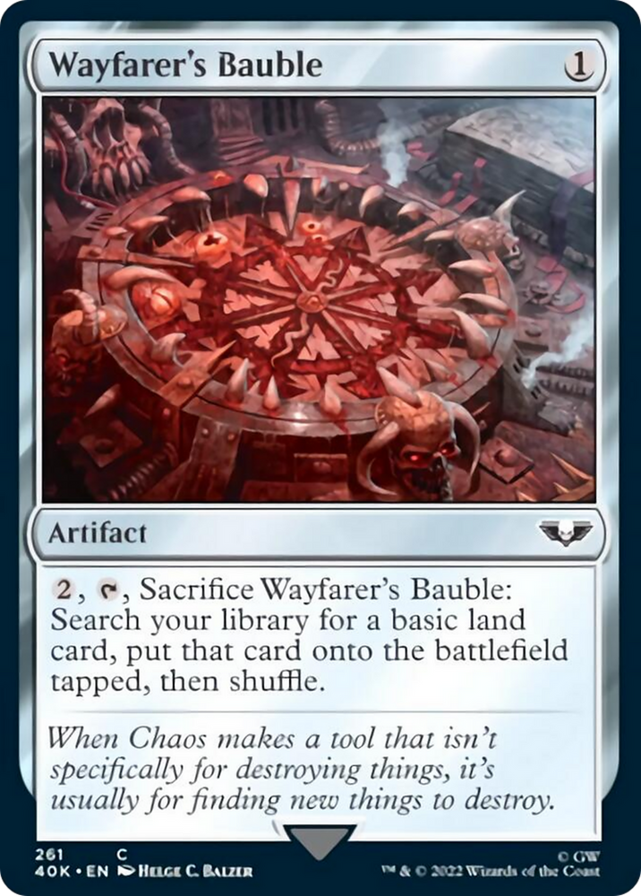 Magic | Wayfarer's Bauble (261) (Surge Foil) [Warhammer 40,000] | The Nerd Merchant