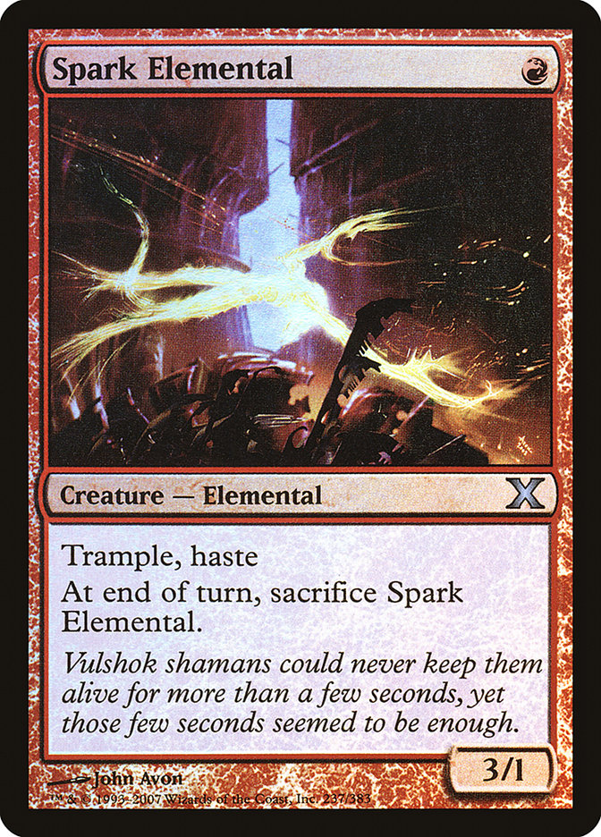 Magic | Spark Elemental (Premium Foil) [Tenth Edition] | The Nerd Merchant