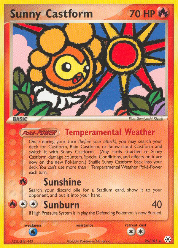 Pokemon | Sunny Castform (26/101) [EX: Hidden Legends] | The Nerd Merchant